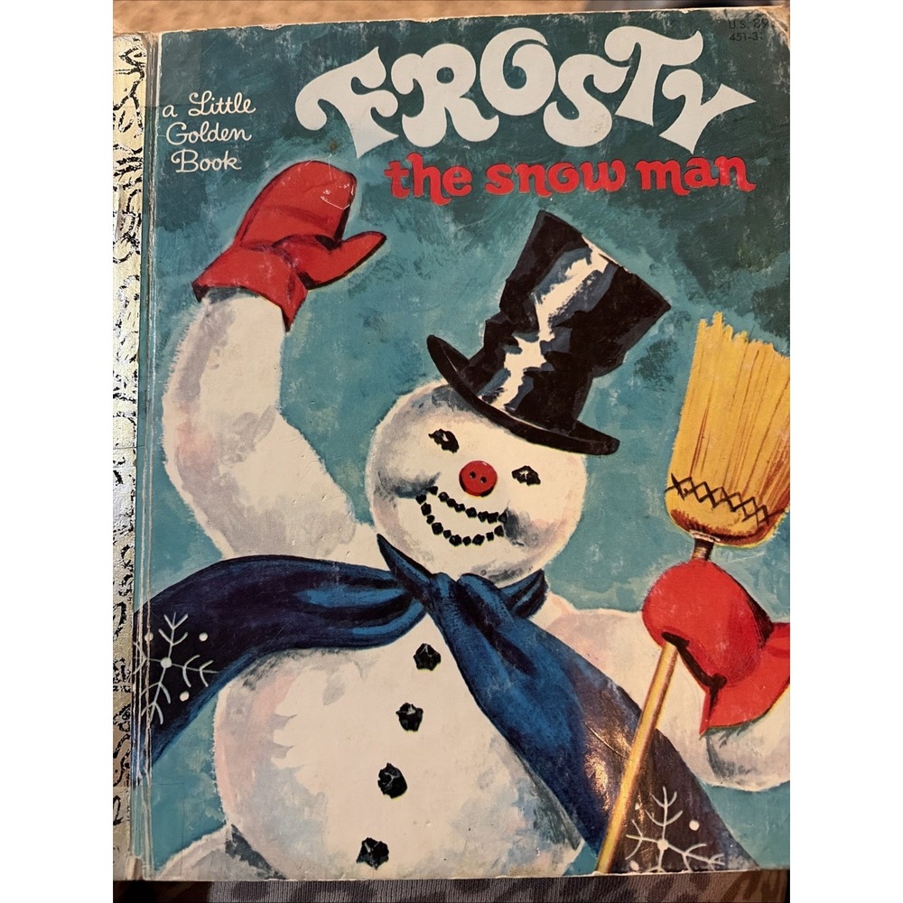 Little Golden Books Frosty the Snow Man Hardcover 1982 36th Printing Ages 4-8